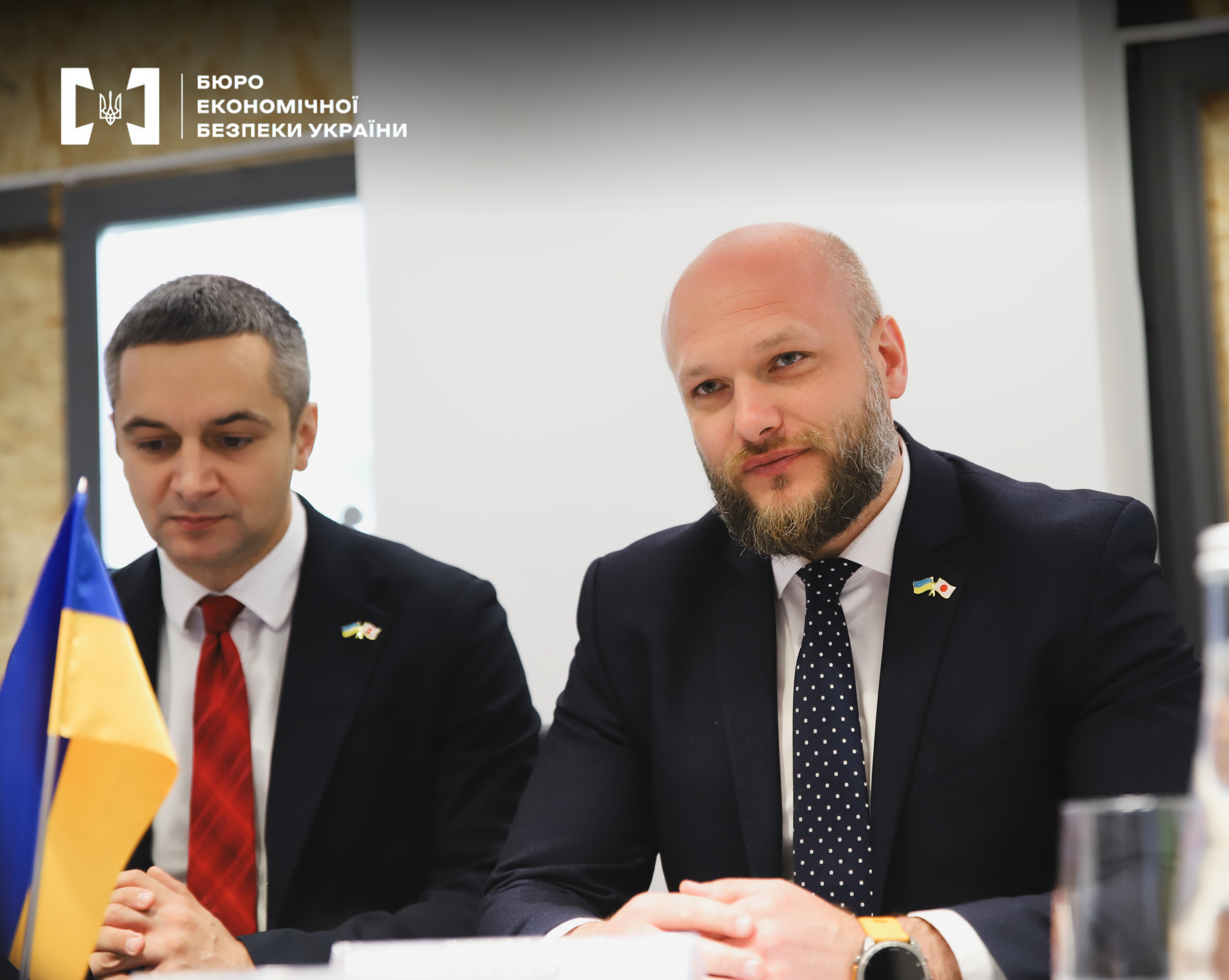 Official meeting of the leadership of the Economic Security Bureau of Ukraine with international partners.
