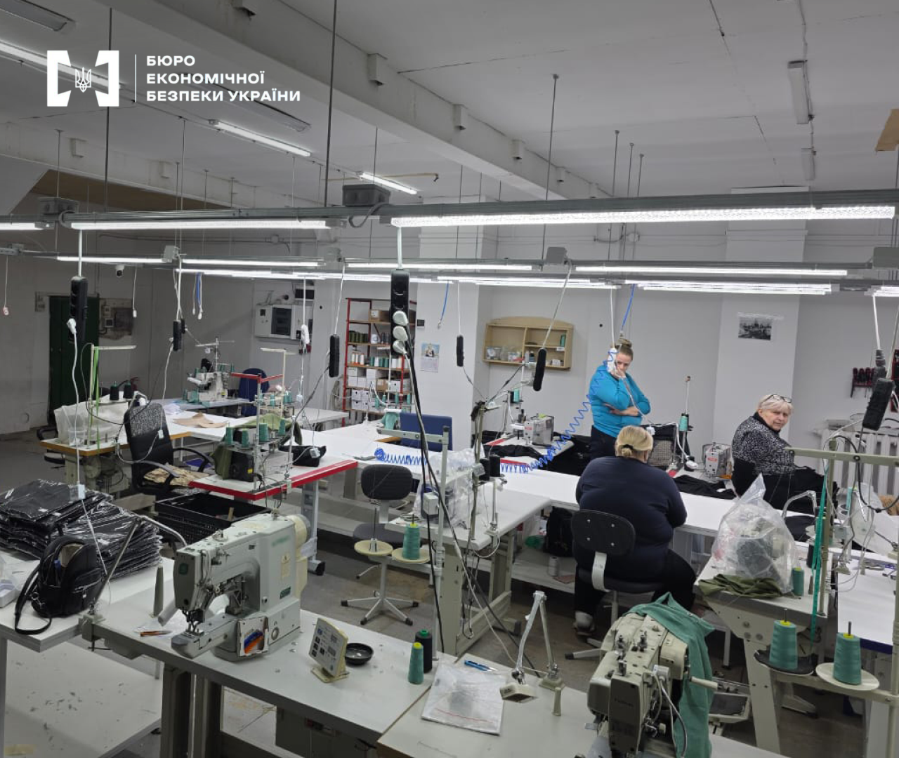 A sewing workshop with professional equipment and